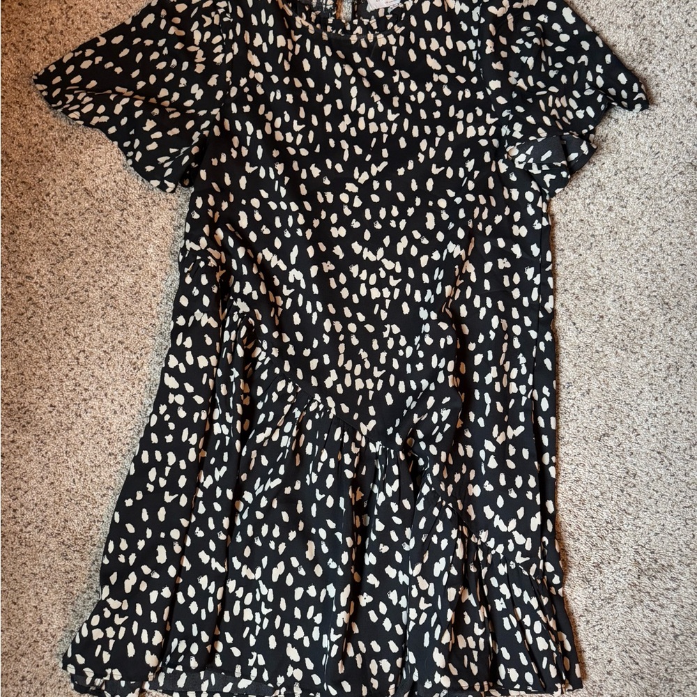 Black and White Patterned Dress